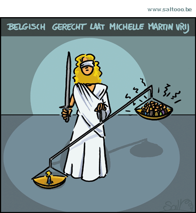Thema van de cartoon op deze pagina: Is belgie gerechtig wanneer michelle martin vervroegd vrijkomt, klik op de cartoon om naar de volgende te gaan