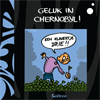 De cover van cartoonbundel  'Geluk in Chernobyl' als thumbnail
